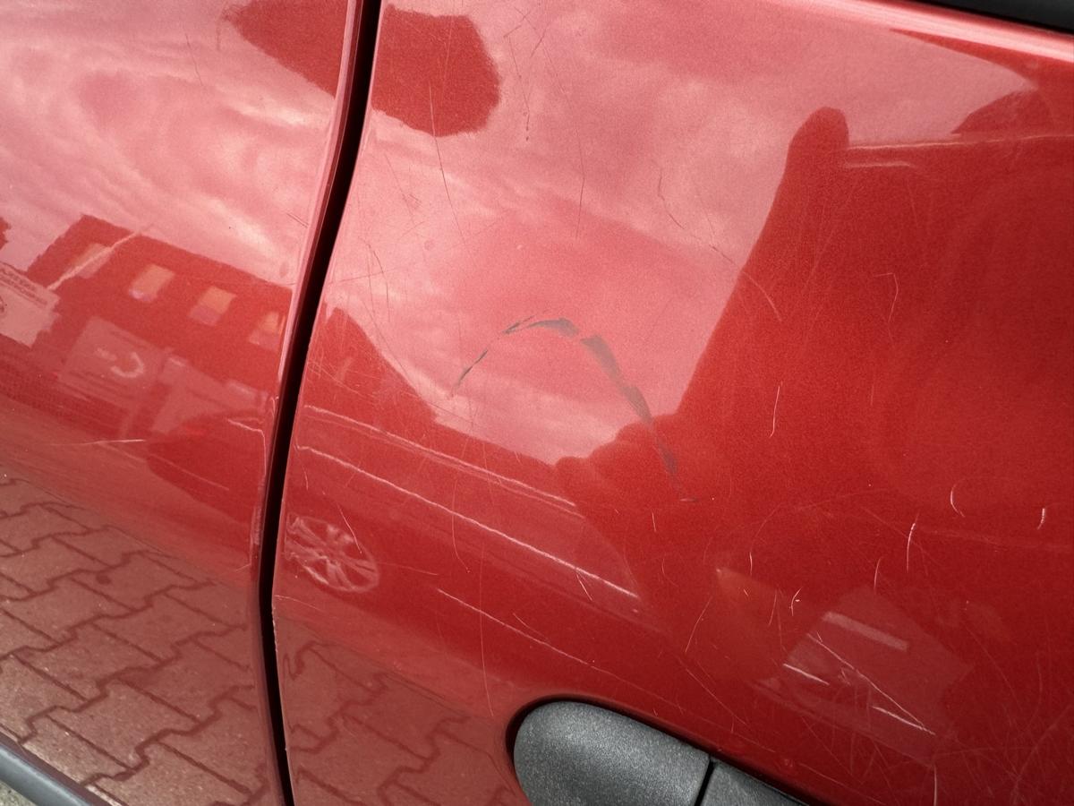 Renault Clio 3 original T&uuml;r vorn rechts TEB76 red of fire 3-T&uuml;rer Rohbau Bj.2005